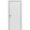 Межкомнатная дверь Porta-50 4AB белая Shellac White Al чёрная кромка глухая