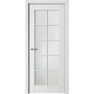 Межкомнатная дверь эмаль Классика 5 белая остеклённая