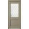 Межкомнатная дверь винил Рим серый со стеклом