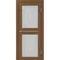 Межкомнатная дверь экошпон Турин 520.222 орех остеклённая