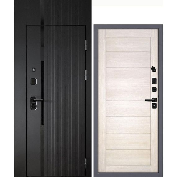 Входная дверь с фальшфрамугой Сити-1Ф панель сборная сандал бежевый