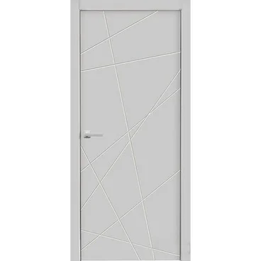 Межкомнатная дверь эмаль Стокгольм белая глухая