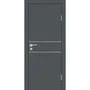 Фото межкомнатной двери экошпон Profilo Porte P-15 графит глухая кромка ABS в цвет полотна