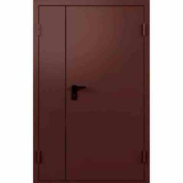 Дверь противопожарная стальная двупольная EI60 RAL 8017