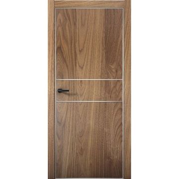 Межкомнатная дверь Плутоний 3 орех пекан глухая