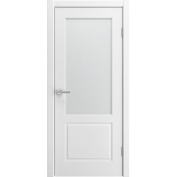 Межкомнатная дверь эмаль Капри 2 белая со стеклом