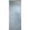Фотография стеклянной двери лайт белое сатинато с алюминиевой коробкой тип Z