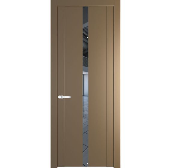 Межкомнатная дверь 1.8P перламутр золото остеклённая