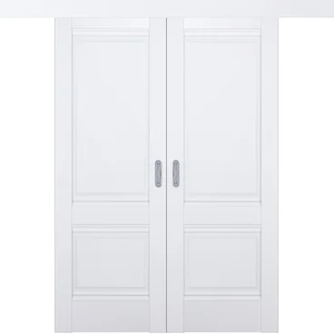 Раздвижная двустворчатая дверь Кобальт 11.1 магнолия глухая