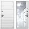 Входная дверь Бионика белый матовый панель зеркало 3D