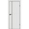 Межкомнатная белая дверь ПЭТ P-20 кромка ABS черная молдинг