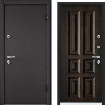 Входная стальная дверь Torex Snegir 20 MP горячий шоколад S20-01 дуб морёный