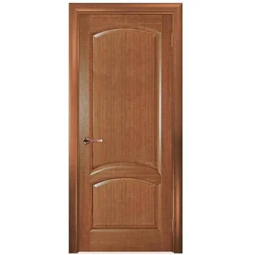 Межкомнатная дверь шпон Соло тёмный анегри глухая