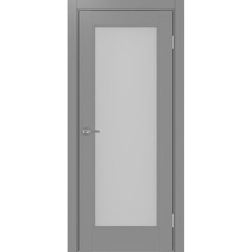 Межкомнатная дверь экошпон Турин Neo 501.2 серый со стеклом