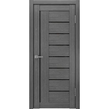 Межкомнатная дверь экошпон Legend ЛУ-17 серый остеклённая