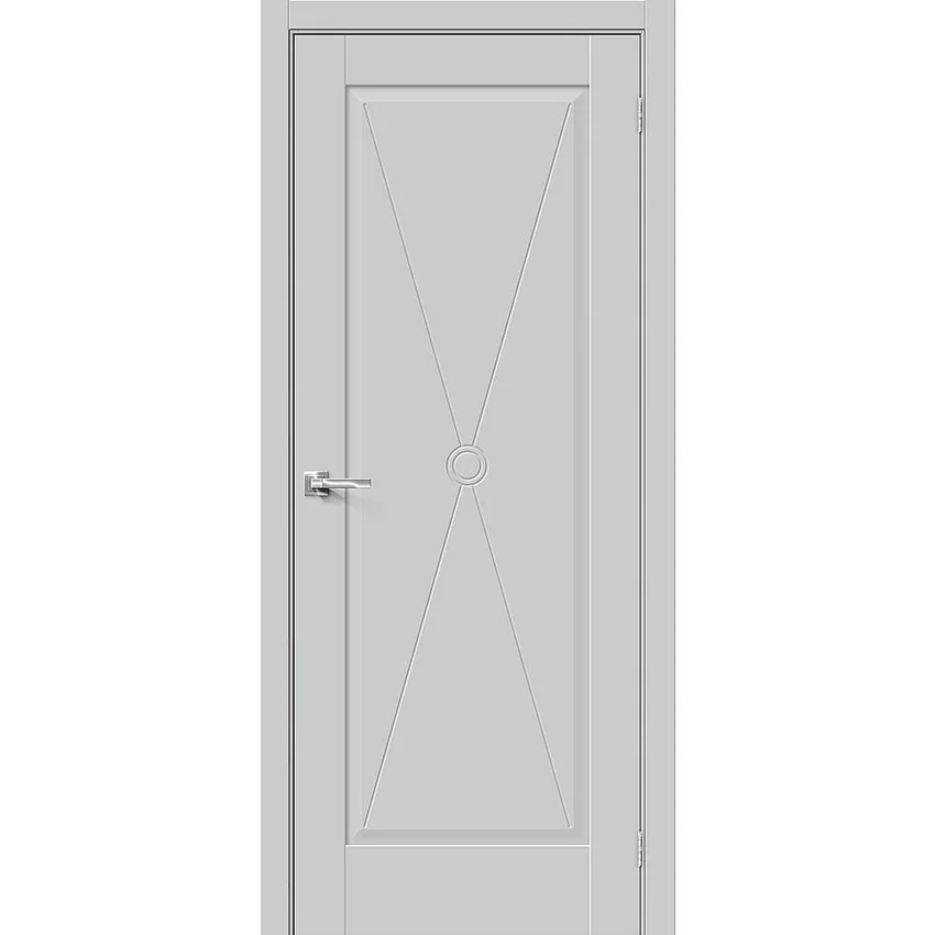 Фото межкомнатной двери эмалит Прима-10.2 grey matt глухая