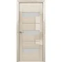 Фото межкомнатной двери глянцевая Albero Прага глянец мокко стекло матовое