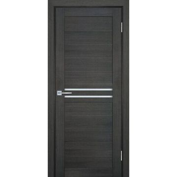 Межкомнатная дверь экошпон Мариам Техно-739 грей стекло сатинат белый