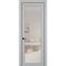 Фото межкомнатной двери керамик NC 2 шеллак серый остеклённая