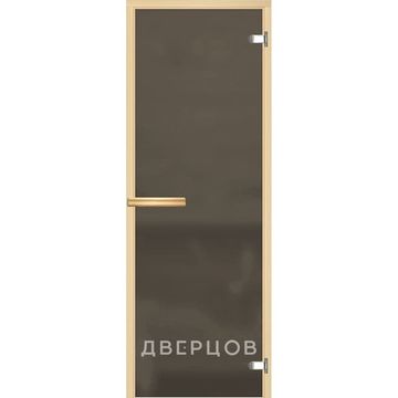 Дверь для сауны серая матовая ручка магнит