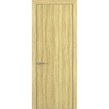 Межкомнатная дверь Квалитет К7 дуб натуральный с алюминиевой кромкой