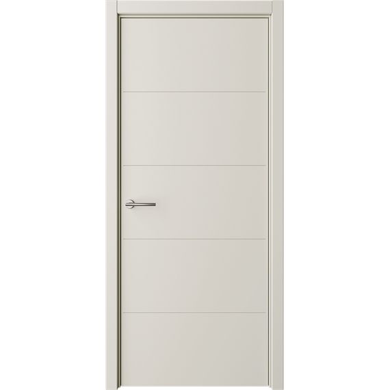 Фото межкомнатная дверь эмаль Albero Геометрия 4 латте глухая