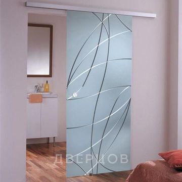 Стеклянная раздвижная дверь Аврора