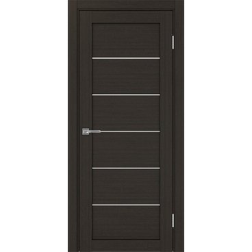 Межкомнатная дверь экошпон Турин 506.12 венге остеклённая