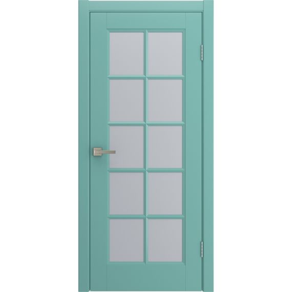 Фото двери Аморе бирюза эмаль RAL 6027 со стеклом