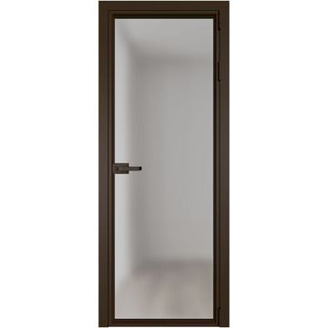 Алюминиевая межкомнатная дверь 1AV деорэ остеклённая