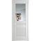 Межкомнатная дверь 2.3.2PM крем вайт остеклённая