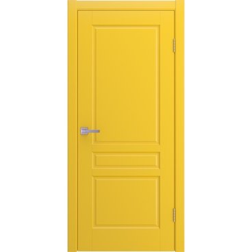 Межкомнатная дверь Бриз желтая эмаль RAL 1018 глухая