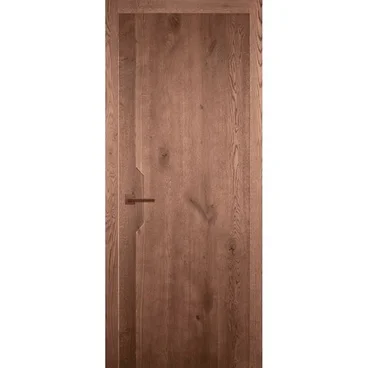 Межкомнатная дверь массив дуба Легно 5 дуб морёный глухая