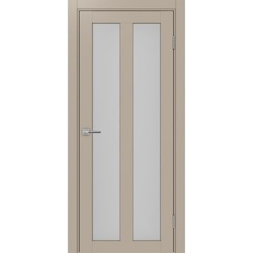 Межкомнатная дверь экошпон Турин 521.22 мокко остеклённая