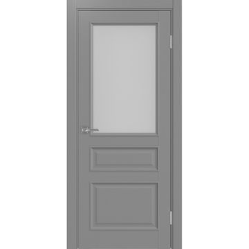 Межкомнатная дверь Тоскана багет 631.211 серый со стеклом
