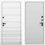 Входная дверь Бионика белый матовый панель гладкая