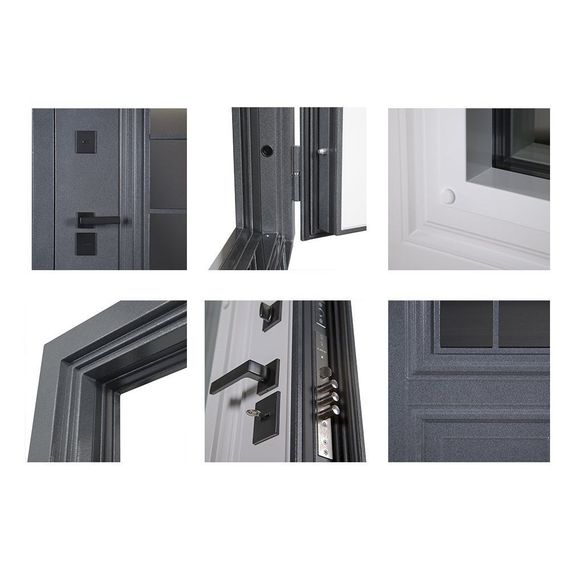 Входная уличная дверь Арктика с окном