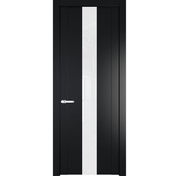 Межкомнатная дверь 1.9P блэк остеклённая