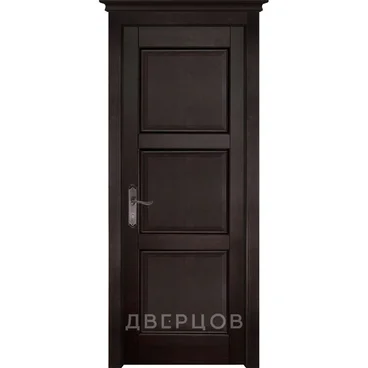Межкомнатная дверь массив ольхи ОКА Турин венге глухая