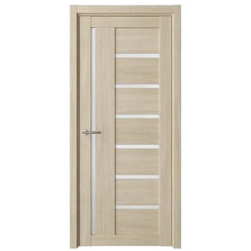 Межкомнатная дверь Мадрид эко-шпон лиственница мокко со стеклом