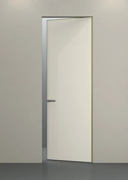 Скрытая дверь под окраску ДВЕРЦОВ золотая алюминиевая кромка открывание от себя