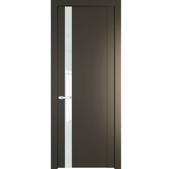 Межкомнатная дверь 1.2P перламутр бронза остеклённая