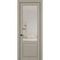 Фото межкомнатной двери керамик NC 4 бежевый остеклённая