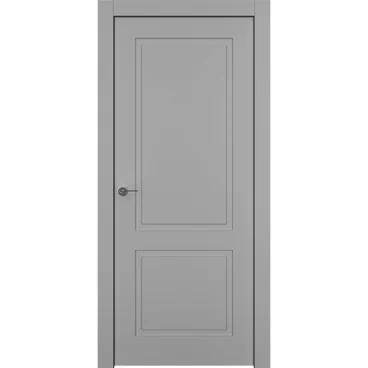 Межкомнатная дверь эмаль Ofram Классика 2 серая глухая