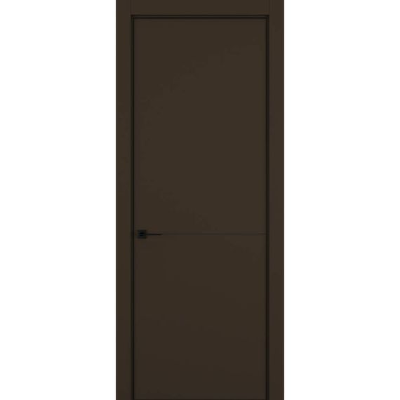Фото межкомнатной двери керамик MN 2 коричневый глухая