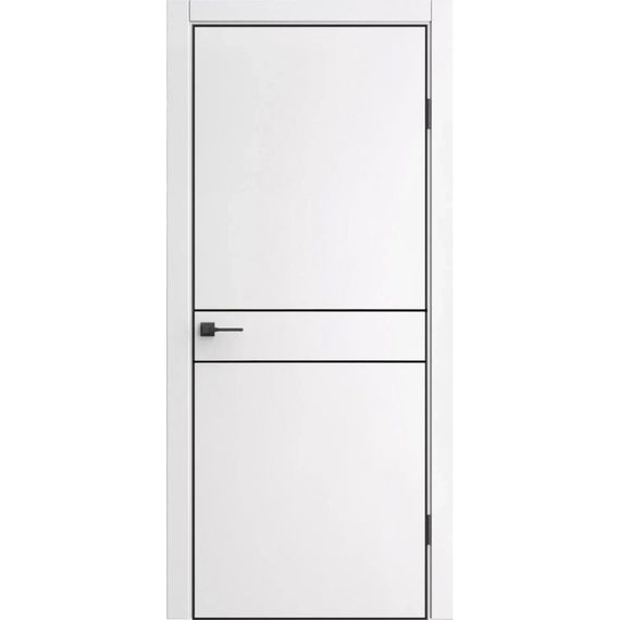 Межкомнатная дверь экошпон ДП-52 white pearl глухая