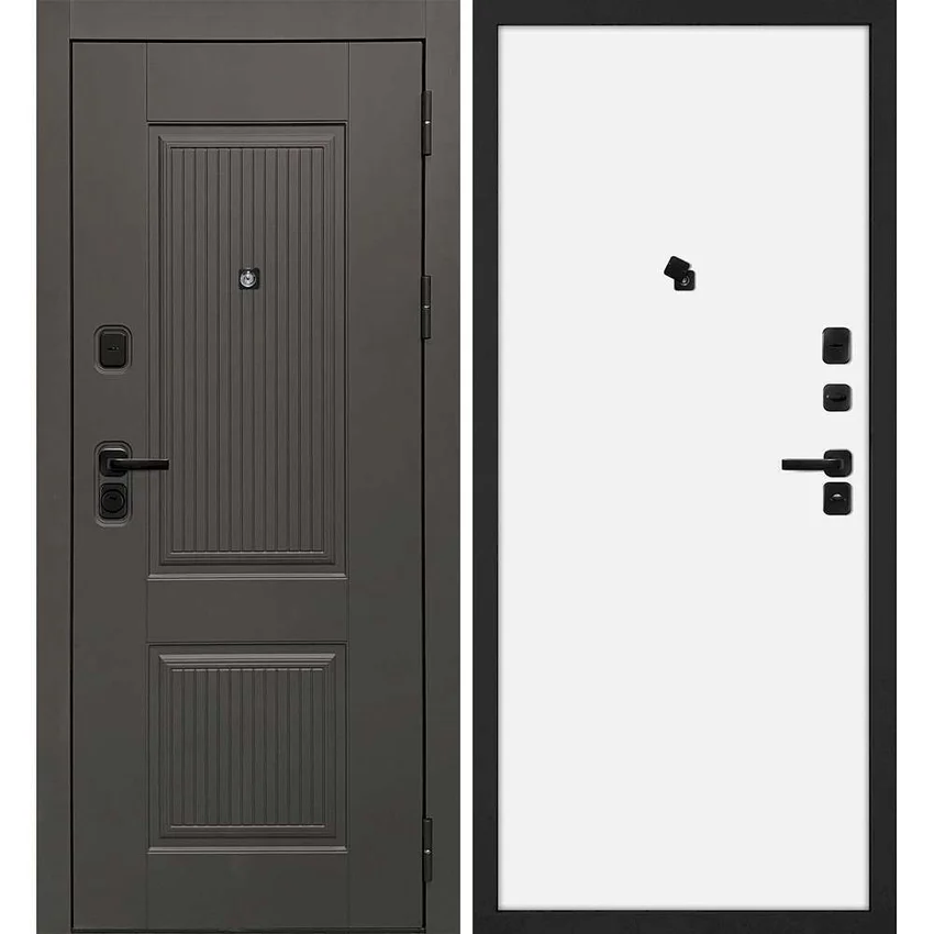 Входная дверь Линея-214 панель гладкая белая