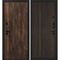 Входная дверь Лофт-1 дуб коньяк патина панель гладкая эвкалипт африканский