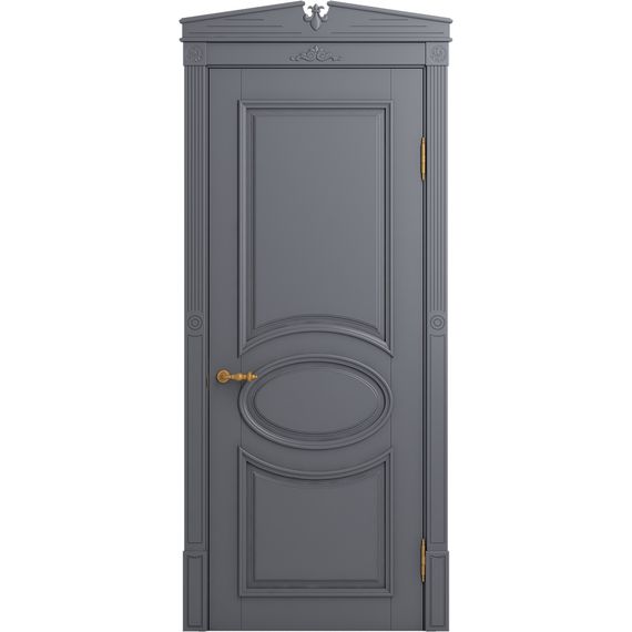 Межкомнатная дверь массив бука Viporte Лацио тауп глухая