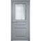 Фото межкомнатной двери эмаль Дверцов Алькамо 3 цвет серый RAL 7047 остеклённая